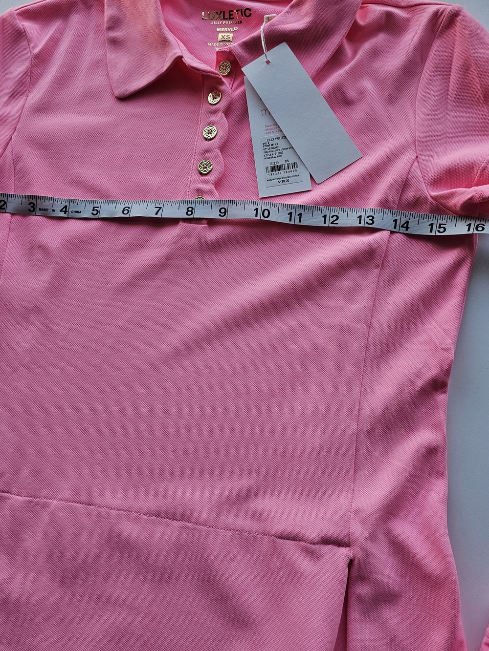Lilly Pulitzer Frida Scallop Polo Dress Rousseau Pink Polo Dress + Shorts $188 - Picture 8 of 11